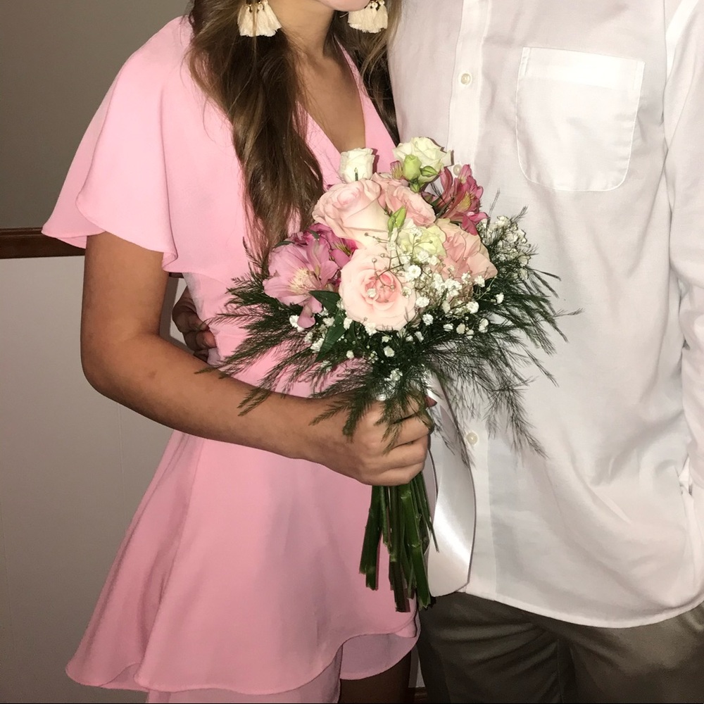 Pink Lily BEST KIND OF NIGHT BLUSH ROMPER